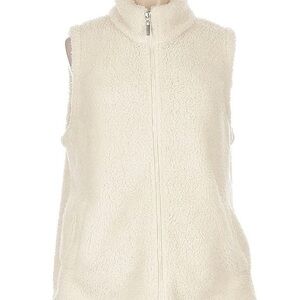 Maurices Women's Cream Fleece Vest